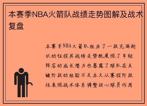 本赛季NBA火箭队战绩走势图解及战术复盘